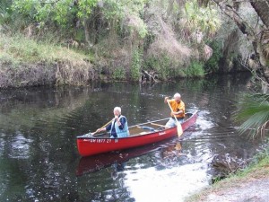 Peggy & John Canoeing