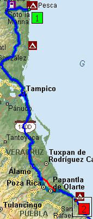Mexico Trip Map 2